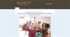 Desktop Screenshot of mamabirthyoga.com