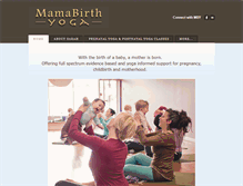 Tablet Screenshot of mamabirthyoga.com